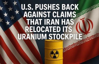 U.S. pushes back against claims that Iran has relocated its uranium stockpile.