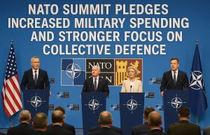 NATO summit pledges increased military spending and stronger focus on collective defence.