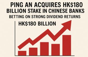 Ping An has acquired a HK$180 billion stake in Chinese banks, betting on strong dividend returns.