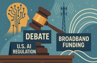 The future of U.S. AI regulation is being debated, with discussions closely tied to broadband funding issues.