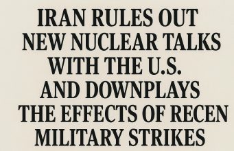 Iran rules out new nuclear talks with the U.S. and downplays the effects of recent military strikes.