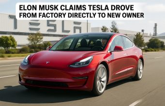 Elon Musk claims that a Tesla vehicle autonomously traveled from the factory directly to its new owner.