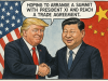 Trump adopts a more conciliatory approach toward China in hopes of arranging a summit with President Xi and reaching a trade agreement.