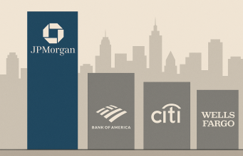 JPMorgan’s market value has surpassed the combined worth of its three largest competitors.