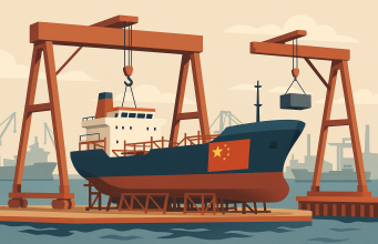 Chinese shipbuilders’ global market share has declined to 52%, partly due to growing concerns over potential U.S. port fees, according to Bimco.