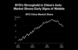 BYD’s Stronghold in China’s Auto Market Shows Early Signs of Wobble