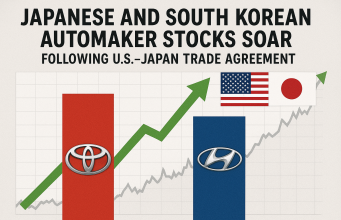 Japanese and South Korean Automaker Stocks Soar Following U.S.–Japan Trade Agreement