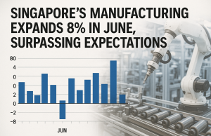 Singapore’s Manufacturing Expands 8% in June, Surpassing Expectations