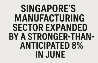 Singapore’s manufacturing sector expanded by a stronger-than-anticipated 8% in June.