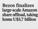 Bezos finalizes large-scale Amazon share offload, taking home US$5.7 billion