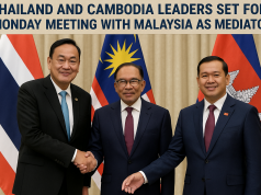 Thailand and Cambodia Leaders Set for Monday Meeting with Malaysia as Mediator