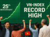 Vietnam’s VN‑Index reached a record high to mark the 25th anniversary of its local stock exchange.