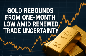 Gold Rebounds from One-Month Low Amid Renewed Trade Uncertainty