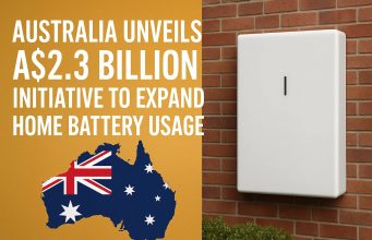 Australia unveils A$2.3 billion initiative to expand home battery usage.