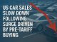US car sales slow down following surge driven by pre-tariff buying