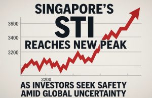 Singapore’s STI reaches new peak as investors seek safety amid global uncertainty