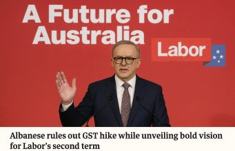 Anthony Albanese rules out GST hike while unveiling bold vision for Labor’s second term