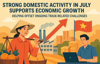 Strong domestic activity in Vietnam during July supports economic growth, helping offset ongoing trade-related challenges.