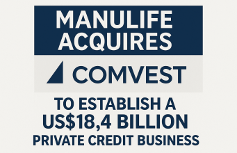 Manulife acquires Comvest to establish a US$18.4 billion private credit business.