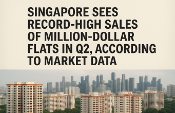 Singapore sees record-high sales of million-dollar flats in Q2, according to market data.