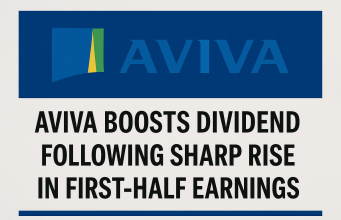 Aviva boosts dividend following sharp rise in first-half earnings.