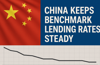 China kept its benchmark lending rates steady in August, in line with market expectations.