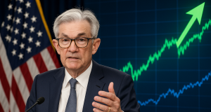 The Dow reached a new all-time high after the Federal Reserve chair hinted at a potential interest rate cut.